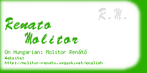 renato molitor business card